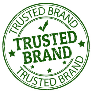 Trusted real estate brand stamp
