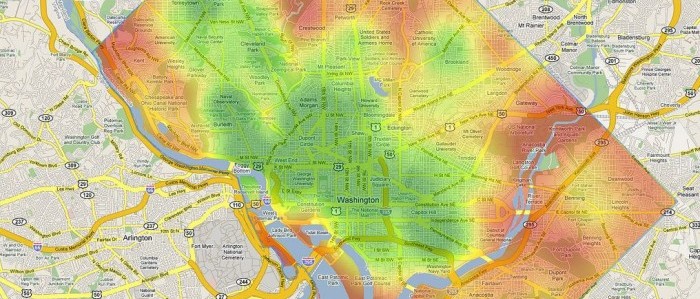 Walkability Score Washington DC 