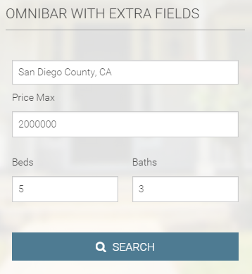 Omnibar with extra fields
