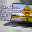 Why real estate websites fail: A laptop displaying a road with a 'Dead End' sign, symbolizing a stagnant real estate website.
